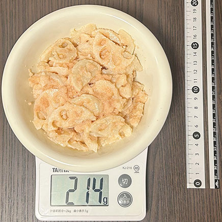 小鉢1杯分のれんこんの明太子和え