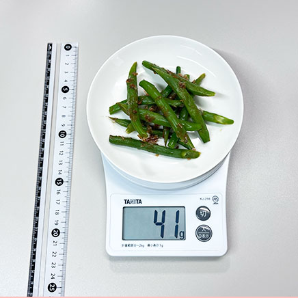 小皿1皿分のいんげんのおかか和え