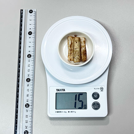 豆皿1皿分の長芋の素揚げ