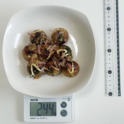 8個分の天かす入りたこ焼き