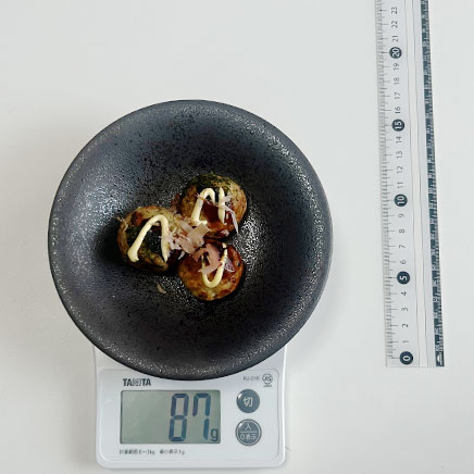 3個分の天かす入りたこ焼き