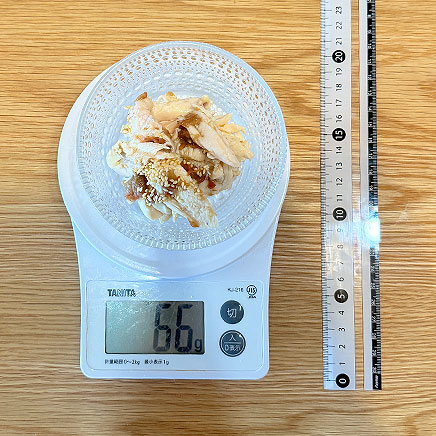 小鉢1杯分のささみの梅肉和え