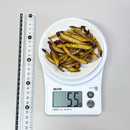 小皿1皿分のさつまいものきんぴら