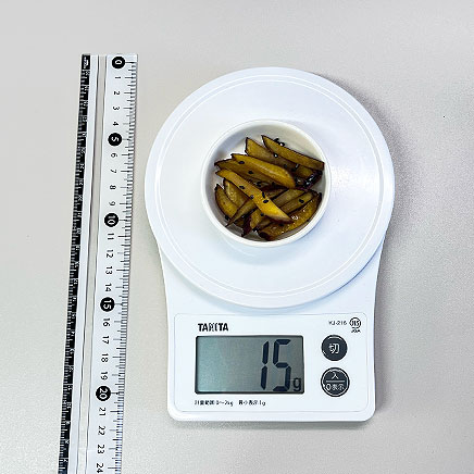 豆皿1皿分のさつまいものきんぴら