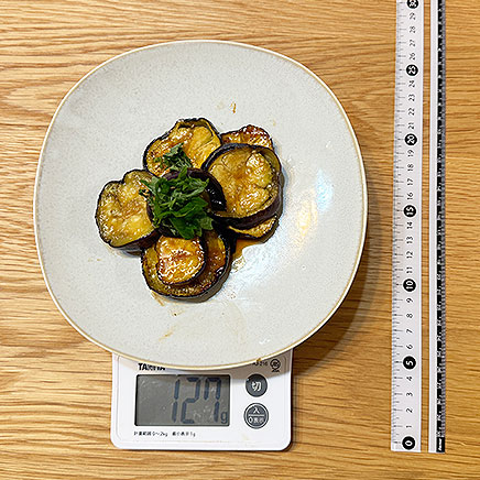 大皿1皿分のなすの照り焼き