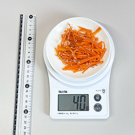 小皿1皿分のにんじんの酢の物