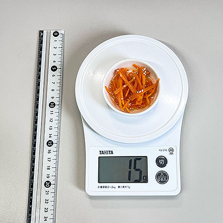 豆皿1皿分のにんじんの酢の物