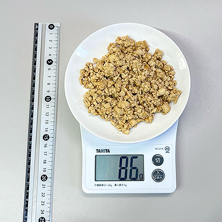 中皿1皿分の豆腐そぼろ