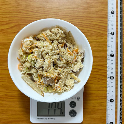 中鉢1杯分のおからの煮物