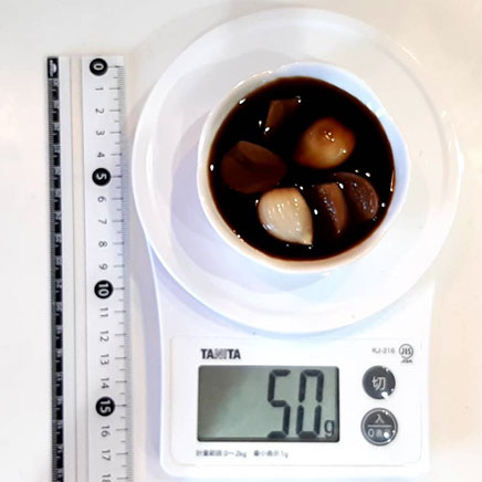 豆鉢1杯分のにんにくの醤油漬け