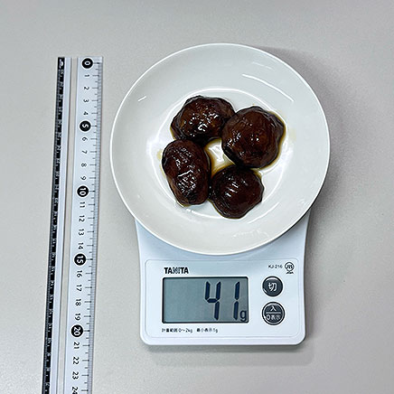 中皿1皿分のしいたけの甘辛煮