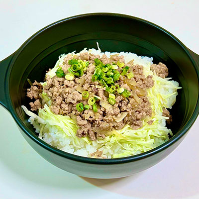 ひき肉のキャベツ丼