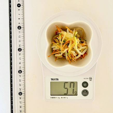 小鉢1杯分のもやしとしらたきときゅうりの中華サラダ