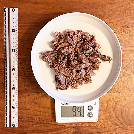 大皿1皿分の牛肉の塩こしょう炒め