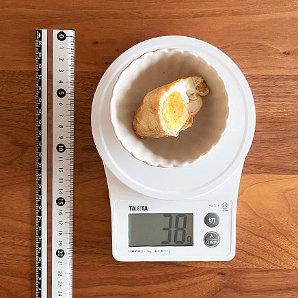 卵半分の巾着卵