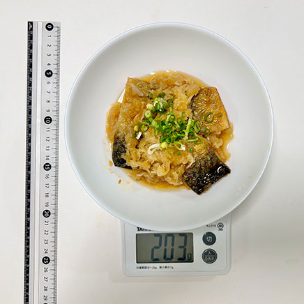 大皿1皿分の鯖のみぞれ煮