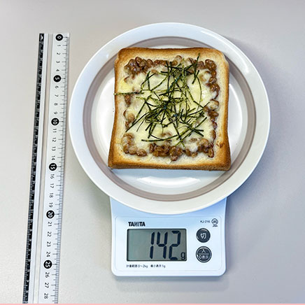 食パン1枚分の納豆チーズトースト