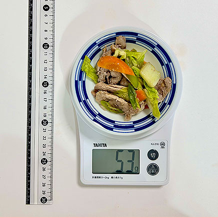 小皿1皿分の白菜の野菜炒め