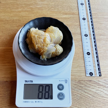 豆皿1皿分のタピオカ粉のわらび餅