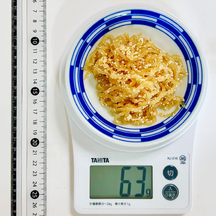 小皿1皿・1人前のしらたきのたらこ和え