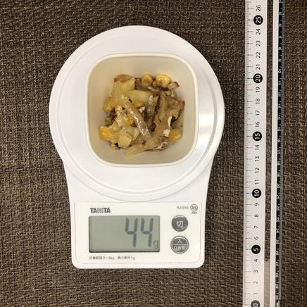 1/2人前のコーンチーズ