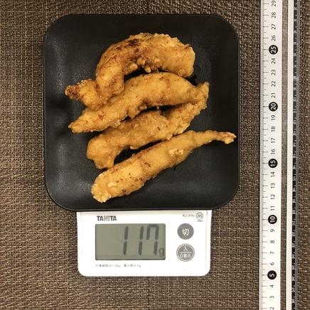 ささみ2本分のささみの唐揚げ