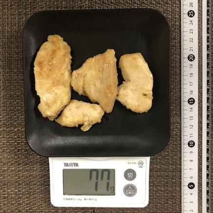 1/2人前の鶏胸肉のソテー