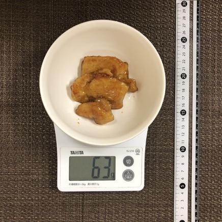 1/2人前の鶏胸肉の照り焼き