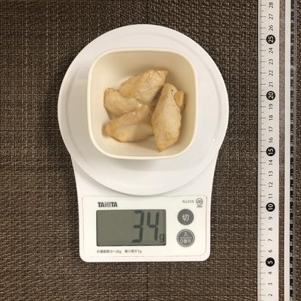 小鉢1杯分の鶏胸肉の素揚げ