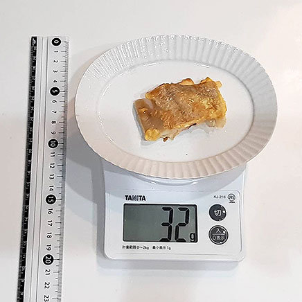 1切れ分のカレイのピカタ