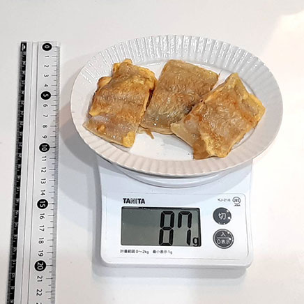 3切れ分のカレイのピカタ