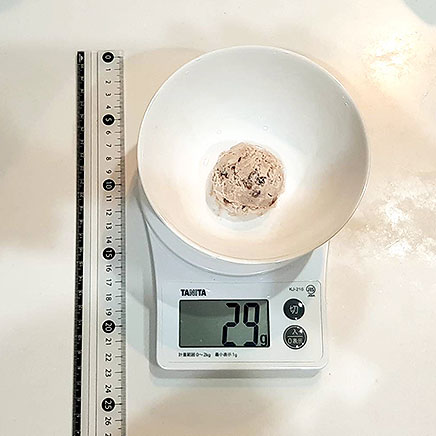 1ディッシャー分の小豆アイス