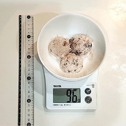 3ディッシャー分の小豆アイス