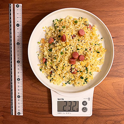 大皿1皿分のウィンナーチャーハン