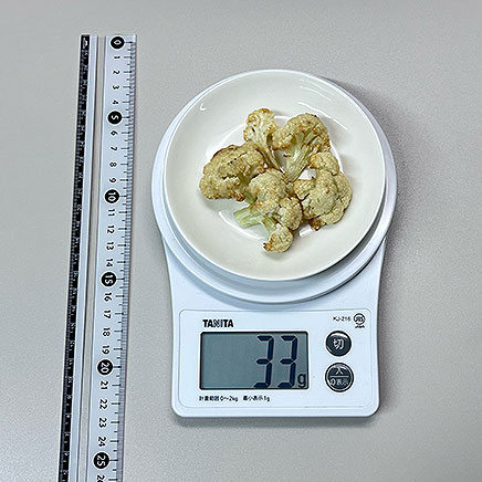 豆皿1皿分のカリフラワーの素揚げ