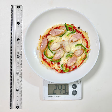 1枚分のご飯ピザ