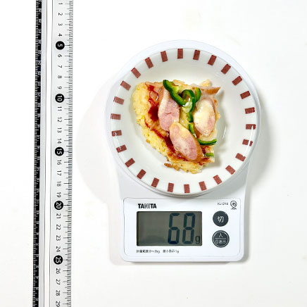 1/4枚分のご飯ピザ