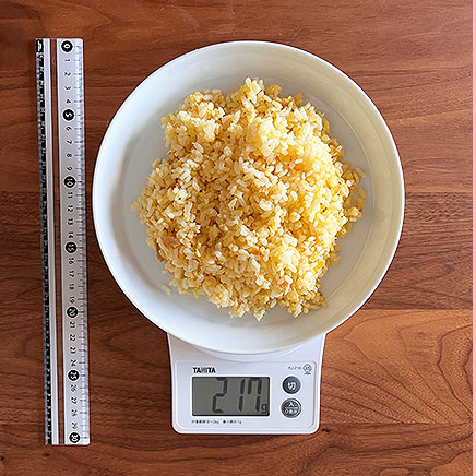 大皿1皿分のごま油チャーハン