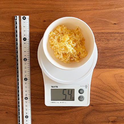 小鉢1杯分のごま油チャーハン