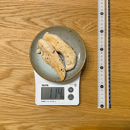 小皿1皿分のささみの塩胡椒焼き