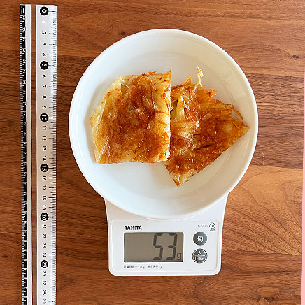 中皿1皿分のじゃがいものチーズガレット
