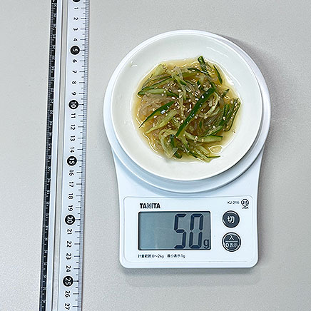 小皿1皿分のしらたきの酢の物