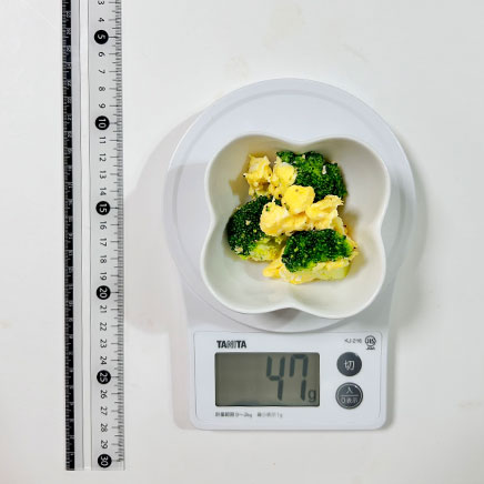 小鉢1杯分のブロッコリーの卵炒め