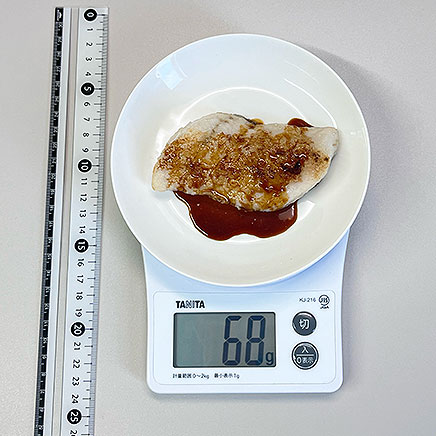 1切れ分のメカジキのステーキ