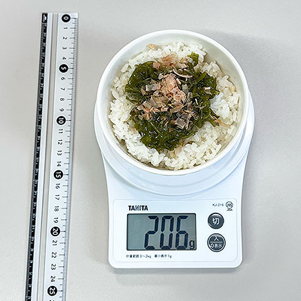 茶碗1杯分のめかぶご飯