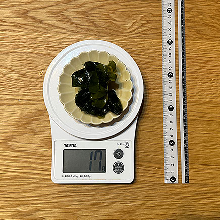 小皿1皿分のわかめの刺身