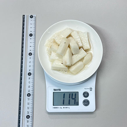 中皿1皿分の長芋の酢漬け