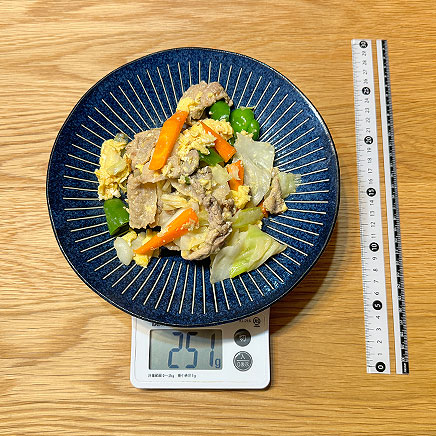 大皿1皿分の卵の野菜炒め