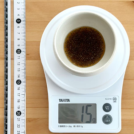 15gのチアシードドレッシング