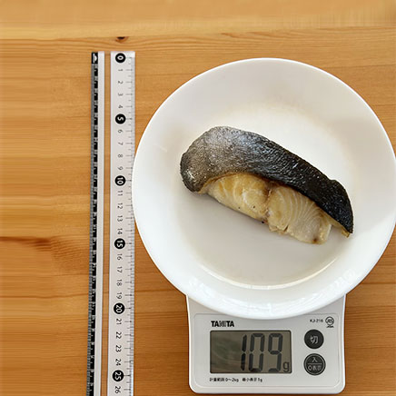 1切れ分の銀だらの塩焼き